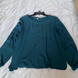 LOFT olive green blouse